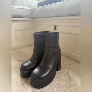 Steve Madden Black Platform Boots